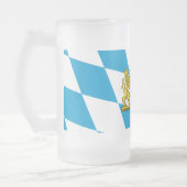 Zeige deine Farben - Bayern Mattglas Bierglas (Links)