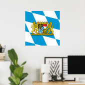 Zeige deine Farben - Bayern Poster (Heimbüro)