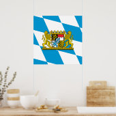 Zeige deine Farben - Bayern Poster (Küche)