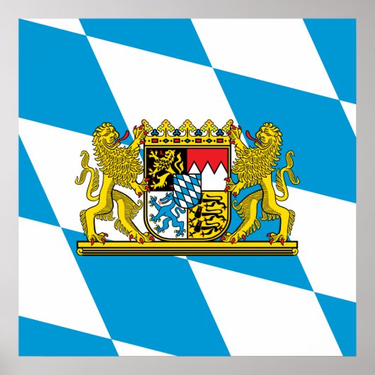 Zeige deine Farben - Bayern Poster (Vorne)
