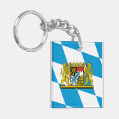 Zeige deine Farben - Bayern Schlüsselanhänger (Vorderseite links)