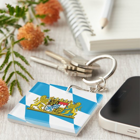 Zeige deine Farben - Bayern Schlüsselanhänger (Vorderseite rechts)