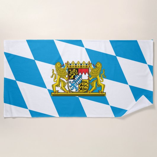 Zeige deine Farben - Bayern Strandtuch (Vorderseite)