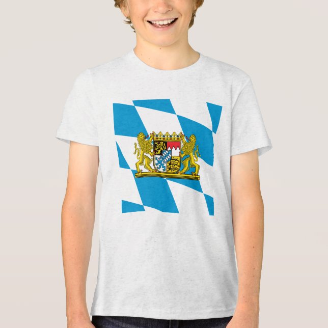 Zeige deine Farben - Bayern Tri-Blend Shirt (Vorderseite)