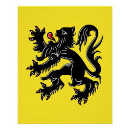 Zeige deine Farben - Flandern Poster
