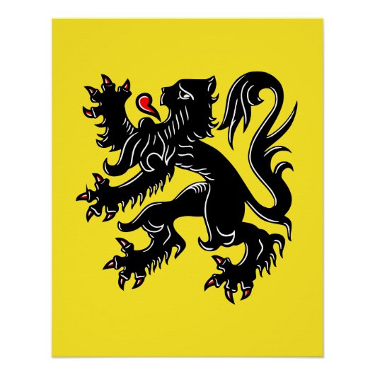 Zeige deine Farben - Flandern Poster (Vorderseite)