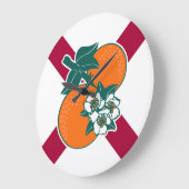 Zeige deine Farben - Florida Große Wanduhr (Winkel)