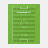 Zeige deine Farben - Fußball Fleecedecke (Vorderseite)
