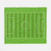 Zeige deine Farben - Fußball Fleecedecke (Vorderseite (Horizontal))