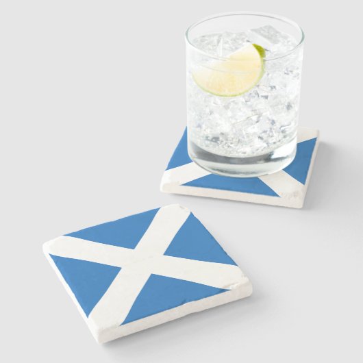 Zeige deine Farben – Schottland Steinuntersetzer (Seitenansicht)