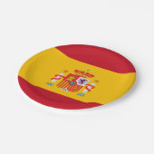 Zeige deine Farben - Spanien Pappteller (Schrägansicht)