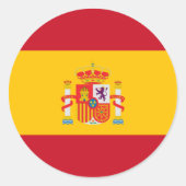 Zeige deine Farben - Spanien Runder Aufkleber (Vorderseite)