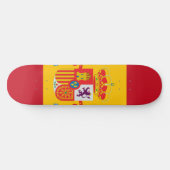 Zeige deine Farben - Spanien Skateboard (Horizontal)