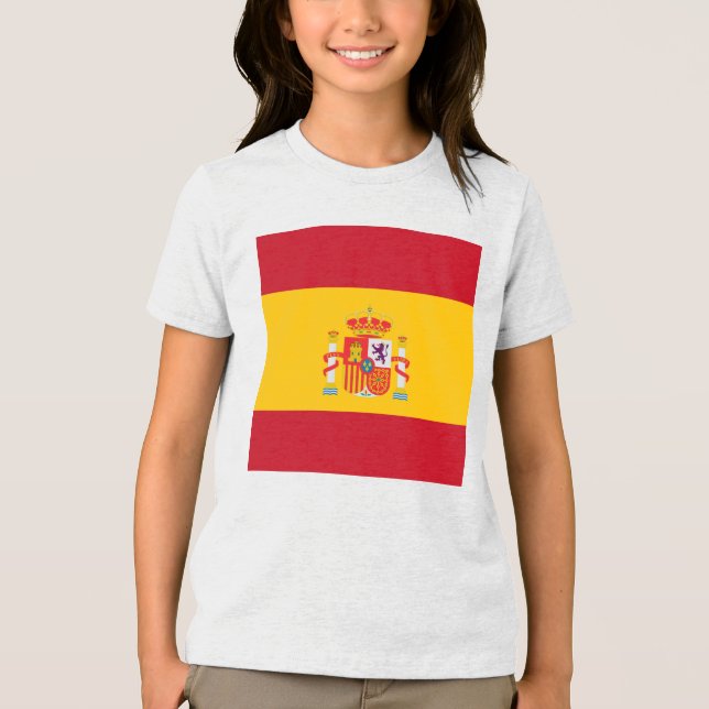 Zeige deine Farben - Spanien Tri-Blend Shirt (Vorderseite)