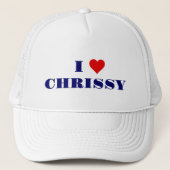 Zeige deine Liebe! Rotes Herz, Personalisiert Truckerkappe (Vorderseite)