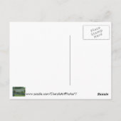 Zeige die Vögel auf einer Schiene Deine Worte Post Postkarte (Rückseite)