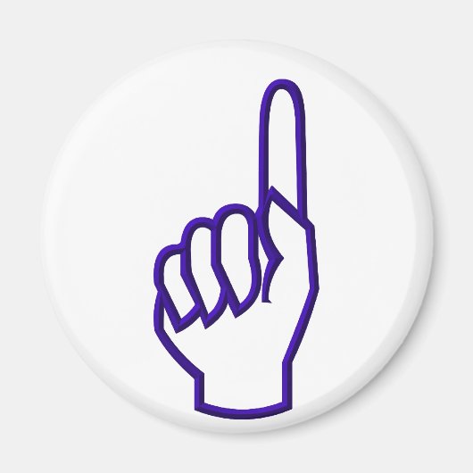 Zeige Finger/Hand Magnet (Vorne)