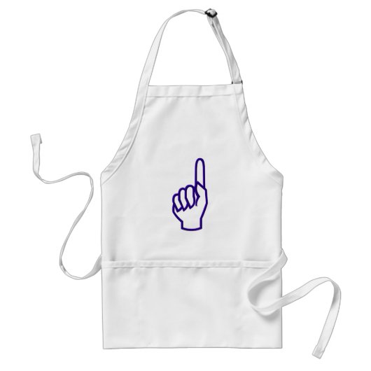 Zeige Finger/Hand Schürze (Vorne)