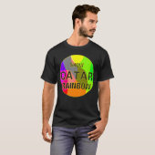 Zeige Katar Regenbogen Retro T-Shirt (Vorne ganz)