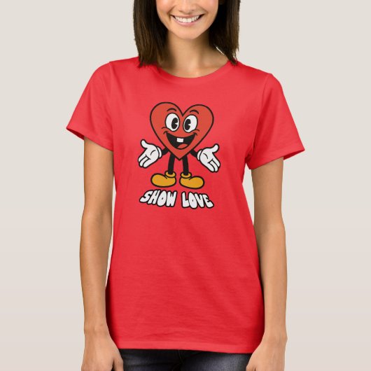 Zeige Liebe T-Shirt (Vorderseite)