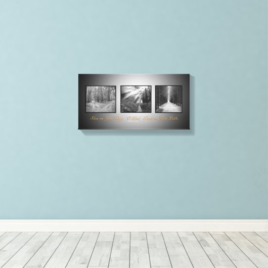 Zeige mir deine Wege; o Herr lehrt mir deine Wege Leinwanddruck (Insitu (Holzboden))