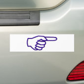 Zeigefinger Autoaufkleber (Auf Auto)