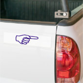 Zeigefinger Autoaufkleber (Auf Lkw)