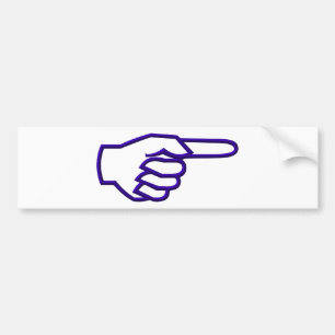 Zeigefinger Autoaufkleber