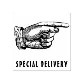 Zeigefinger Gummistempel (Prägung)