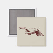 Zeigefinger Magnet (Vorderseite/Rückseite)