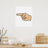 Zeigefinger Poster (Küche)