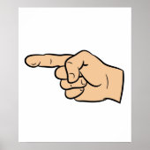 Zeigefinger Poster (Vorne)