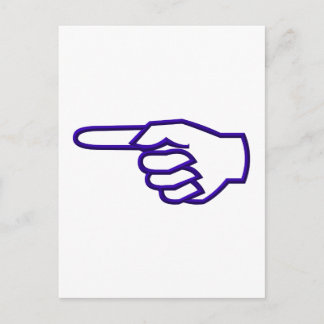 Zeigefinger Postkarte