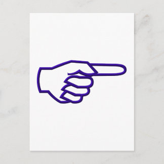 Zeigefinger Postkarte