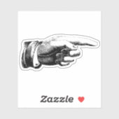 Zeigehand Aufkleber (Blatt)