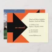 Zeigen der Pfeil-beweglichen Mitteilung und der Einladung (Vorne/Hinten)