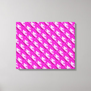 Zeigen der rosa Meerjungfrauen Leinwanddruck