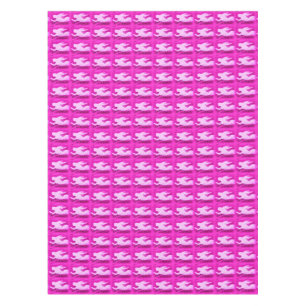 Zeigen der rosa Meerjungfrauen Tischdecke