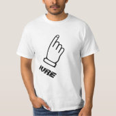 Zeigen des Fingers mit dem Text Ivre T-Shirt (Vorderseite)
