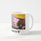 Zeigen des Respektes Kaffeetasse (VorderseiteRechts)