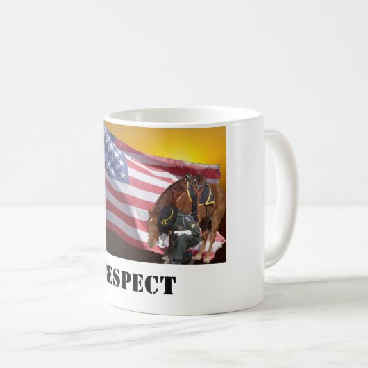 Zeigen des Respektes Kaffeetasse (VorderseiteRechts)