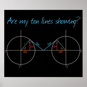 Zeigen meine Tan-Linien? Poster