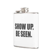 Zeigen Sie auf. Seien Sie gesehen. Flachmann (Links)