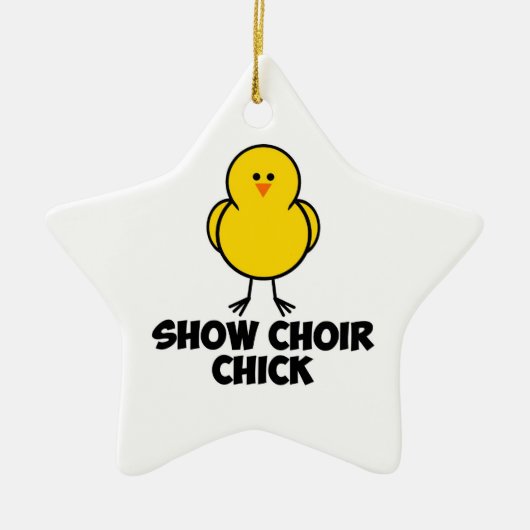 Zeigen Sie Chor-Küken Keramik Ornament (Vorne)
