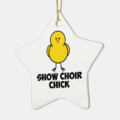 Zeigen Sie Chor-Küken Keramik Ornament (Links)