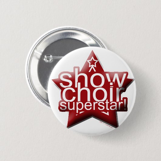 Zeigen Sie Chor-Superstar! Button (Vorne & Hinten)