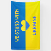 Zeigen Sie damit Ihre Unterstützung für die Ukrain Banner (Vertikal)