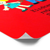 Zeigen Sie Freundlichkeit in allem, was Sie tun. Poster (Ecke)