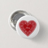 Zeigen Sie Ihr Valentinsherz Button (Vorne & Hinten)