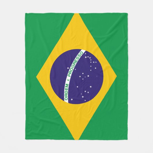 Zeigen Sie Ihre Farben - Brasilien Fleecedecke (Vorderseite)